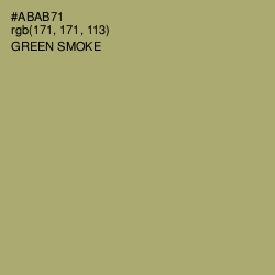 #ABAB71 - Green Smoke Color Image